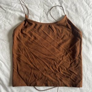 Adika backless brown going out top